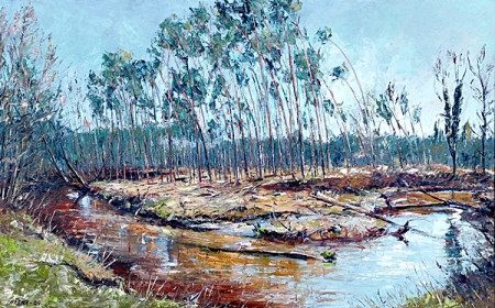 Rudava II, olej, 70x110, 2024